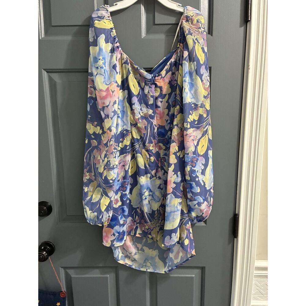 Lulu's Blue Floral Mini Dress - Picture 5 of 9